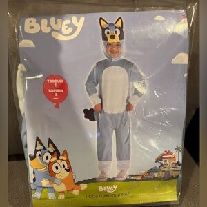Bluey Kids Costume - Blue and White